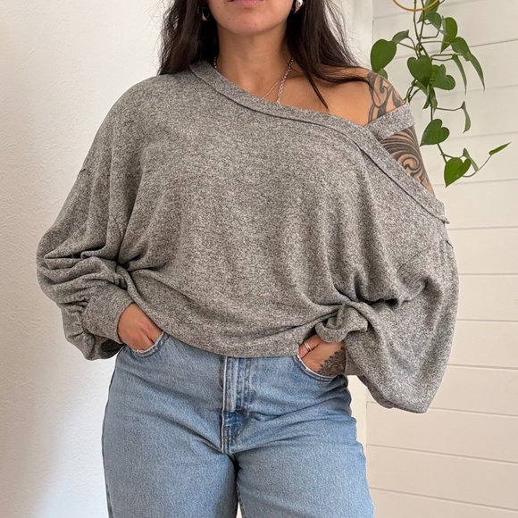 Free people flaunt it open shoulder top - Picture 2 of 6